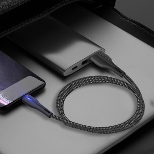 Дата кабель USB 2.0 AM to USB-C 1.0m led black ColorWay (CW-CBUC034-BK)