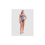 Купальник Arena Water Fluids Swimsuit Swim Pro 008837-570 Темно-синій/Рожевий/Салатовий 34 (3468337533269)