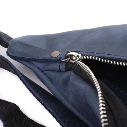 Сумка Shvigel З натуральної шкіри Синя (23141)