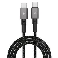 Дата кабель USB-C to USB-C 1.0m 100W black Grand-X (CC-08B)