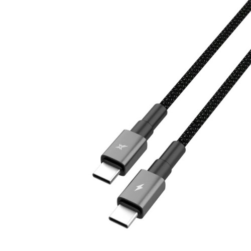 Дата кабель USB-C to USB-C 1.0m 100W black Grand-X (CC-08B)