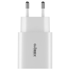 Зарядний пристрій Globex 2xUSB 12W FastPower white (12WAC)