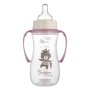 Пляшечка для годування Canpol babies PP Easystart Bonjour Paris антиколікова з широким отвором та ручками 300 м рожева (35/241_pin)