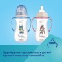 Пляшечка для годування Canpol babies PP Easystart Bonjour Paris антиколікова з широким отвором та ручками 300 м рожева (35/241_pin)