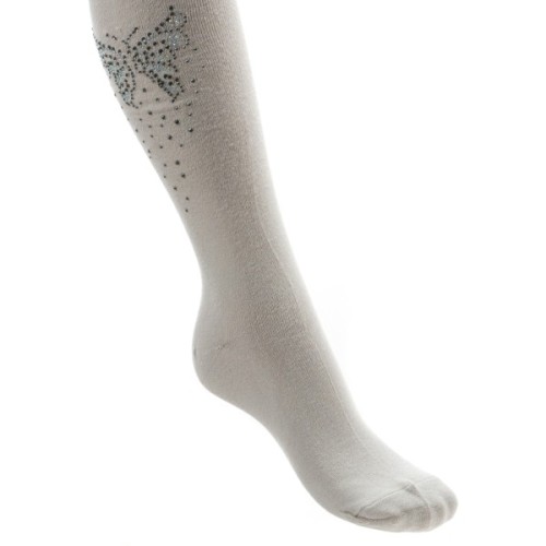 Колготки дитячі BNM з метеликами зі стразами (M0C0302-1172-5G-gray)