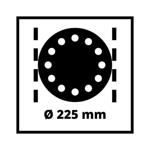 Шліфувальна машина Einhell для стін TC-DWS 225, 1220 Вт, 225 мм, набір шліфпаперу 6 шт (4259945)