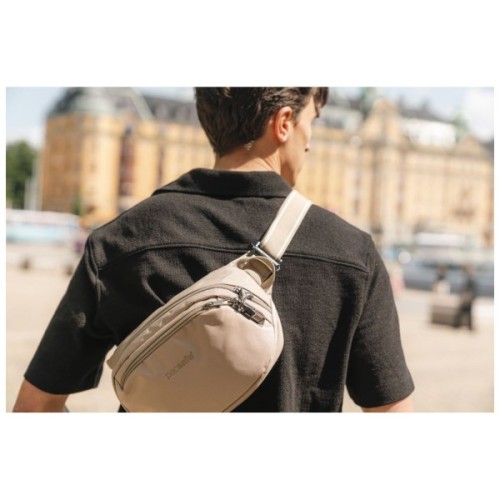 Сумка-бананка Pacsafe V Hip Pack бежевий (60141237)