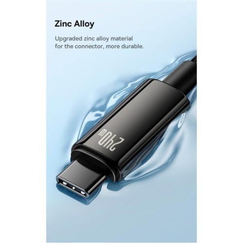 Дата кабель USB-C to USB-C 3.0m 240W black Baseus (CAWJ040201)