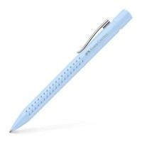 Ручка кулькова Faber-Castell автоматична Grip 2010, корпус блакитний, стрижень синій М (0.7 мм) (32577)