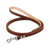 Повідець для собак Collar одинарний непрошитий Ш 14 мм Д 122 см коричневий (04506)