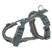 Шлея для собак Trixie Premium Трекінгова L 70-85 см 25 мм Синьо-сіра (4053032679054)