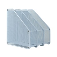 Лоток для паперів Axent вертикальний 3-в-1, металевий, білий (2128-21-A)