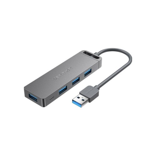 Концентратор Vention USB 3.0 to 4xUSB 3.0 Hub With Power Supply 0.15m black (CHLBB)