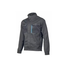 Куртка робоча Hoegert WURNITZ HT5K814-S еластична 60% поліестер/38% бавовна/2% еластан темно-сіра, S (48) (HT5K814-S)