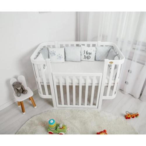 Ліжечко Angelo Magic біле (дерево) 120х60 (12002)