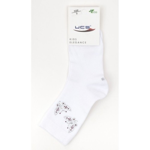 Шкарпетки дитячі UCS Socks з метеликами (M0C0102-0908-9G-white)