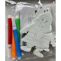 Ялинкова іграшка Chomik Комплект прикрас для розфарбовування 3 шт 10см та флома (5900779878952_2)