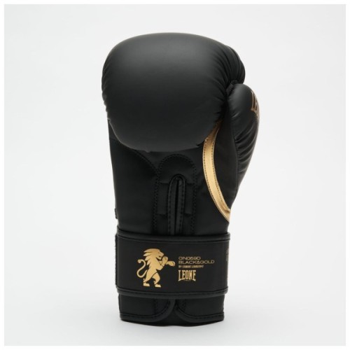 Боксерські рукавички Leone GN059D Black/Gold 10 унцій (GN059D_Bl/Gold_10oz)