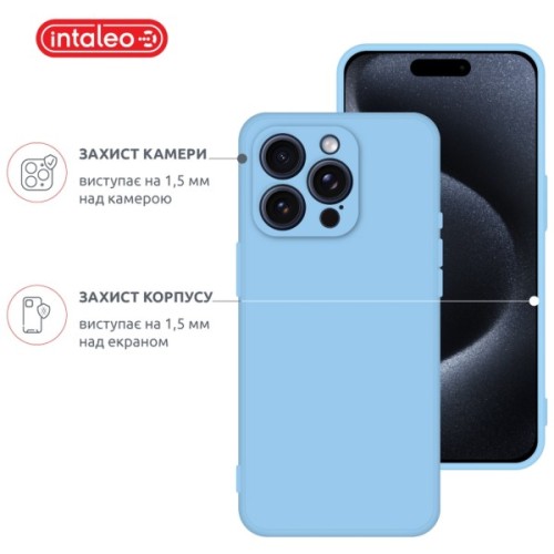 Чохол до мобільного телефона Intaleo SoftShell Apple iPhone 15 Pro Max Light Blue (1283126585371)