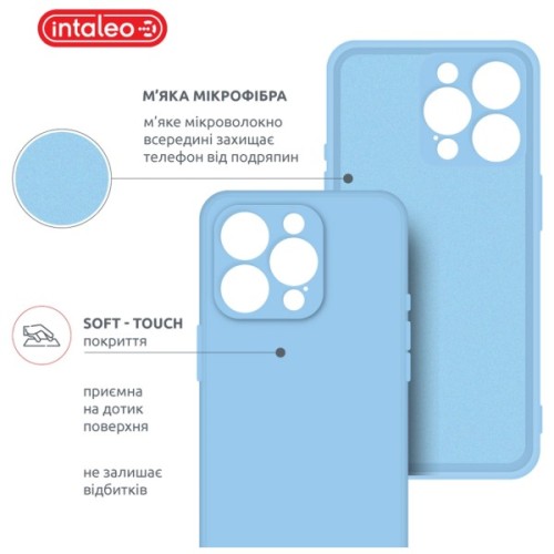 Чохол до мобільного телефона Intaleo SoftShell Apple iPhone 15 Pro Max Light Blue (1283126585371)