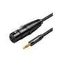 Кабель мультимедійний 3.5mm M to XLR F 1.0m AV182 black Ugreen (20763)