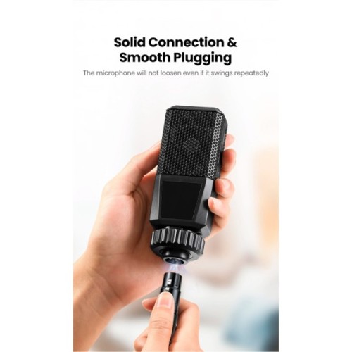 Кабель мультимедійний 3.5mm M to XLR F 1.0m AV182 black Ugreen (20763)