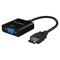 Перехідник HDMI to VGA 0.15m Essager (EZJHV-HY01)