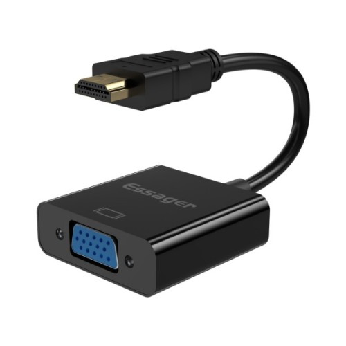 Перехідник HDMI to VGA 0.15m Essager (EZJHV-HY01)