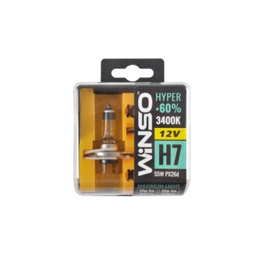 Автолампа WINSO H7 HYPER +60 55W PX26d SET (712730)