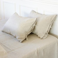 Наволочка MirSon Льон Natural Linen 40х40 Grey sky (2200005371787)