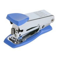 Степлер Buromax металевий МІНІ, 12 аркушів, (скоби №10), 61 х 34 х 25 мм, синій (BM.4151-02)
