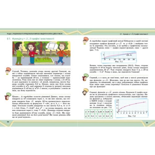 Підручник Математика.8 клас ЗЗСО. Частина 1 - О.В. Школьний, Є.П. Нелін, Ю.С. Простакова, А.І. Миляник Ранок (9786170997357)