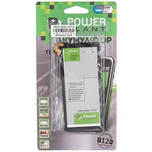 Акумуляторна батарея PowerPlant Samsung C9000 Galaxy C9 Pro (EB-BC900ABE) 4000mAh (SM170265)