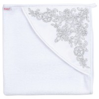 Крижма дитяча Pedaliza зі срібною вишивкою (291-white)
