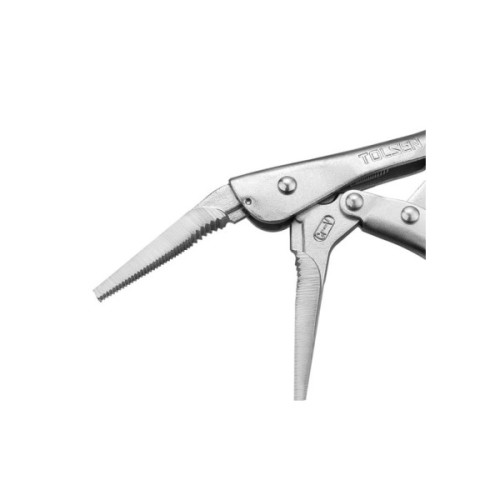 Кліщі Tolsen затискні 165 мм прямі подовжені губки Профі (10381)