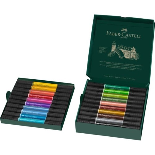 Художній маркер Faber-Castell двосторонніх Pitt Artist Pen Dual Marker, 20 кольорів (32418)