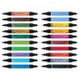 Художній маркер Faber-Castell двосторонніх Pitt Artist Pen Dual Marker, 20 кольорів (32418)