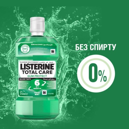 Ополіскувач для порожнини рота Listerine Total Care Захист ясен 250 мл (3574661397719/3574661397641)