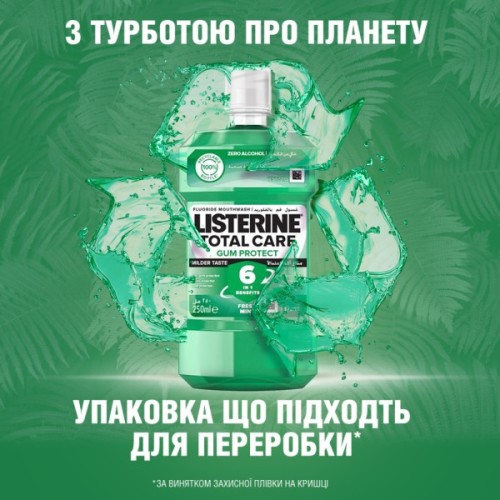 Ополіскувач для порожнини рота Listerine Total Care Захист ясен 250 мл (3574661397719/3574661397641)