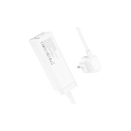 Мережевий фільтр живлення HOCO AC9A 1 роз, 2 USB,USB-C, 30W, 1,5м, White (AC9AW)