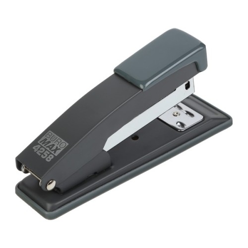 Степлер Buromax металевий, JOBMAX, 20 аркушів, (скоби №24; 26), 112 х 44 х 34 мм, сірий (BM.4258-09)