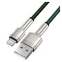 Дата кабель USB 2.0 AM to Lightning 2.0m 2.4A metal green Baseus (CALJK-B06)