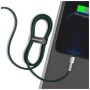 Дата кабель USB 2.0 AM to Lightning 2.0m 2.4A metal green Baseus (CALJK-B06)