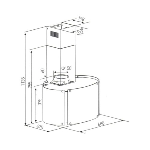 Витяжка кухонна Kaiser A 7425 Eco