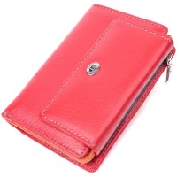 Гаманець ST Leather З натуральної шкіри Червоний (22503)