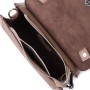 Сумка Vintage Жіноча з геометричним клапаном із натуральної шкіри Коричнева (22630)