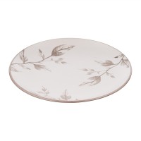 Тарілка Ardesto Asti, 19.4см, кераміка, біло-бежевий (AR1419AB)