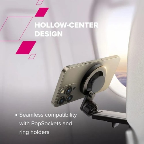 Тримач для смартфонів Canyon Magnetic travel holder OnGrip 11 clip mount Black (CNS-CCHM11)