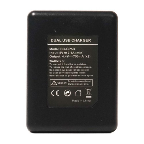 Зарядний пристрій для фото PowerPlant GoPro BC-GP5B (DV00DV3927)