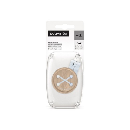 Кліпса для пустушок Suavinex Wild & Free, блакитна (309132)